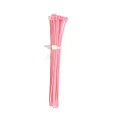 GENERICO - CINTILLO DE AMARRE ROSA POR 100 UNIDADES DE 10CM X 2.5MM