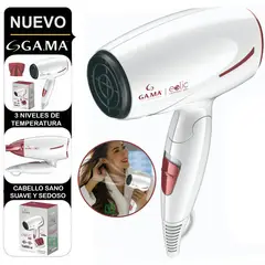 GAMA - Secadora de Cabello Eolic 1600W Plegable Ceramic Ion