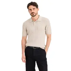 DOCKERS - Chompa Hombre Polo Regular Fit Beige