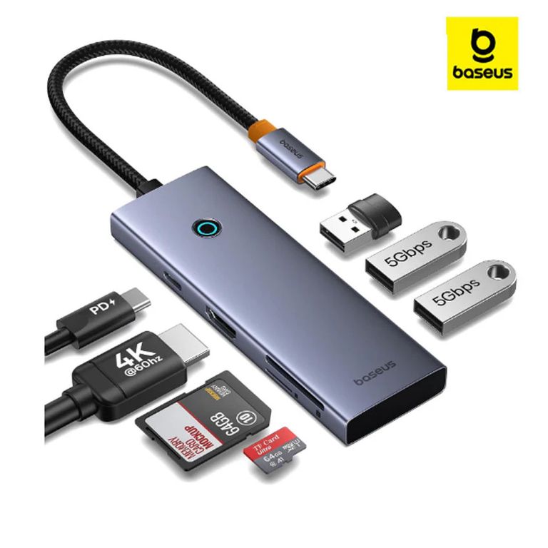 Hub 7 en 1 HDMI 4K 60Hz 100W PD