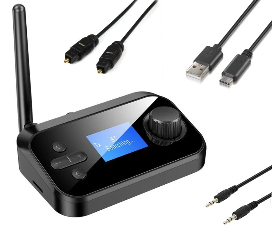 Receptor y transmisor de Audio Bluetooth multifunción inalámbrico Coaxial óptico AUX de 35mm C41
