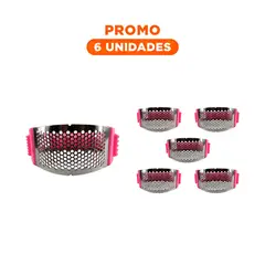 GENERICO - Pack6 Rayador Versatil para Alimentos de Color Rosado