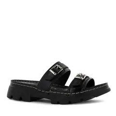 ECCO - Sandalia Cuero Charol Mujer Nakia03 Negro