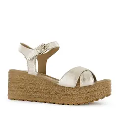 ECCO - Sandalia Cuero Folia Mujer Mircela03 Oro