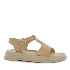 ECCO - Sandalia Cuero Mujer Beth01 Moca Latte