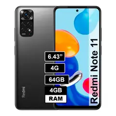 XIAOMI - Redmi Note 11 4GB 64GB Negro