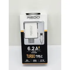 GENERICO - CARGADOR PARA CELULAR REDD TIPO C TURBO 67W 6.2A