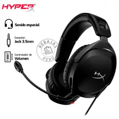 HYPERX - Audífonos Gamer Cloud Stinger 2 con Micrófono y DTS