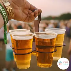 CHIBI CHIBI - Portavasos plegables - Negro