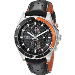 FOSSIL - Reloj Coachman CH2953 Negro De Cuero Piel Para Hombre