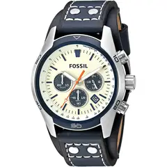 FOSSIL - Reloj Coachman CH3051 Negro De Cuero Piel Para Hombre