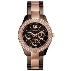 FOSSIL - Reloj Stella ES4079 Marrón De Acero inoxidable Para Mujer