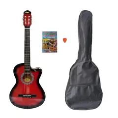 VOZZEX - Guitarra acústica importada - Rojo