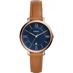 FOSSIL - Reloj Jacqueline ES4274 Marrón De Cuero Piel Para Mujer