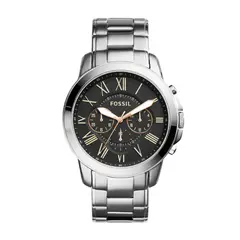 FOSSIL - Reloj Grant FS4994 Plateado De Acero inoxidable Para Hombre