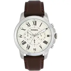 FOSSIL - Reloj Grant FS4735 Marrón De Cuero Piel Para Hombre