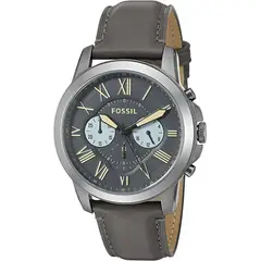 FOSSIL - Reloj Grant FS5183 Gris De Cuero Piel Para Hombre