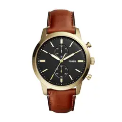 FOSSIL - Reloj Townsman FS5338 Marrón De Cuero Piel Para Hombre