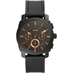 FOSSIL - Reloj Modern Machine FS5586 Negro De Cuero Piel Para Hombre