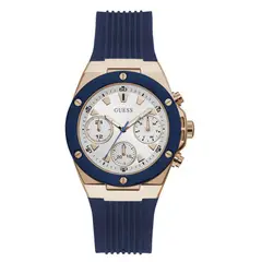 GUESS - Reloj Athena GW0030L5 Azul De Silicona Para Mujer