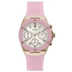 GUESS - Reloj Athena GW0030L4 Rosa De Silicona Para Mujer