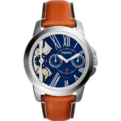 FOSSIL - Reloj Grant ME1161 Marrón De Cuero Piel Para Hombre
