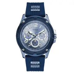 GUESS - Reloj Delta GW0051G4 Azul De Silicona Para Hombre