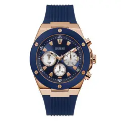 GUESS - Reloj Poseidon GW0057G2 Azul De Silicona Para Hombre