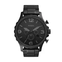 FOSSIL - Reloj Nate JR1401 Negro De Acero inoxidable Para Hombre