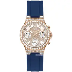 GUESS - Reloj Moonlight GW0257L3 Azul De Silicona Para Mujer