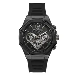 GUESS - Reloj Momentum GW0263G4 Negro De Silicona Para Hombre