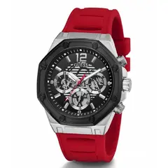 GUESS - Reloj Momentum GW0263G3 Rojo De Silicona Para Hombre
