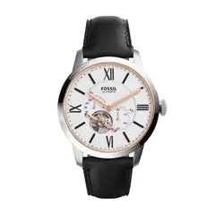 FOSSIL - Reloj Townsman ME3104 Negro De Cuero Piel Para Hombre