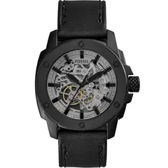 FOSSIL - Reloj Modern Machine ME3134 Negro De Cuero Piel Para Hombre
