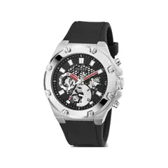 GUESS - Reloj Third Gear GW0334G1 Negro De Silicona Para Hombre