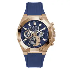 GUESS - Reloj Third Gear GW0334G3 Azul De Silicona Para Hombre