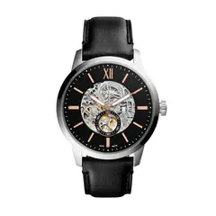 FOSSIL - Reloj Townsman ME3153 Negro De Cuero Piel Para Hombre