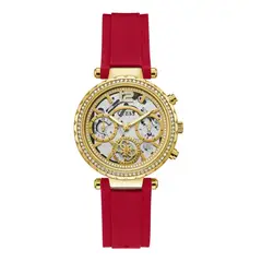 GUESS - Reloj Solstice GW0484L1 Rojo De Silicona Para Mujer