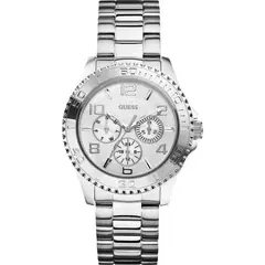 GUESS - Reloj Heavy W0231L1 Plateado De Acero inoxidable Para Mujer