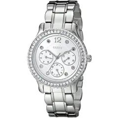 GUESS - Reloj Enchanting W0305L1 Plateado De Acero inoxidable Para Mujer
