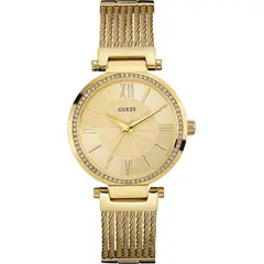 GUESS - Reloj Soho W0638L2 Dorado De Acero inoxidable Para Mujer