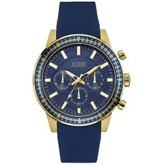 GUESS - Reloj Blue W0802G2 Azul De Silicona Para Hombre
