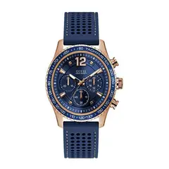 GUESS - Reloj Fleet W0971G3 Azul De Silicona Para Hombre
