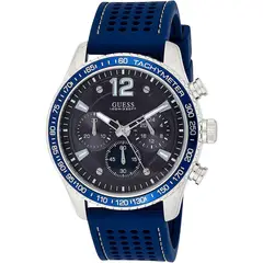 GUESS - Reloj Fleet W0971G2 Azul De Silicona Para Hombre
