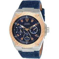 GUESS - Reloj Legacy W1058G1 Azul De Silicona Para Hombre