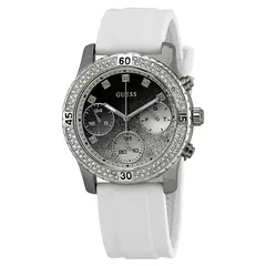 GUESS - Reloj Confetti W1098L1 Blanco De Silicona Para Mujer