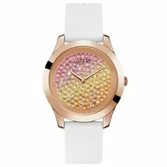 GUESS - Reloj Crush W1223L3 Blanco De Silicona Para Mujer