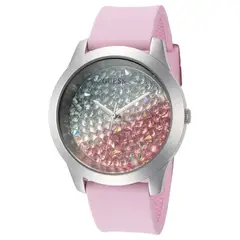 GUESS - Reloj Crush W1223L1 Rosa De Silicona Para Mujer