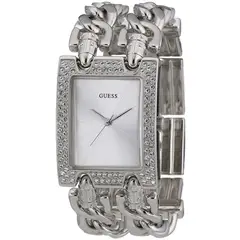 GUESS - Reloj Heavy W95088L1 Plateado De Acero inoxidable Para Mujer