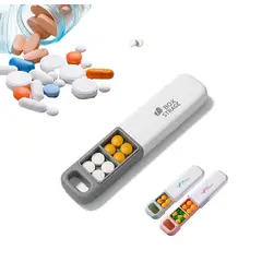 GENERICO - Pastillero Semanal Llavero Portátil